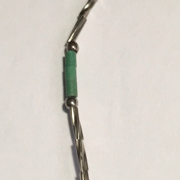 Native Sterling Silver Concho Necklace Earring Set - Picture 8 of 8